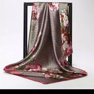 Large silk scarf